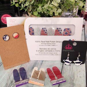 Color Street Patriotic Press On Nail Design Bundle